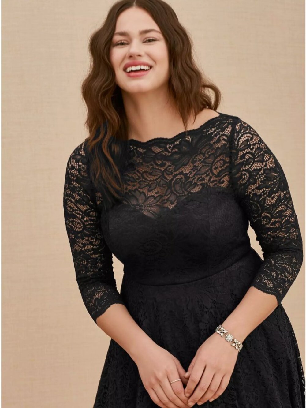 Torrid Midi Lace Dress - Picture 2 of 11